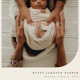 "Simple Photo" - Birth Announcements in Almond by Brianne Larsen - Detail