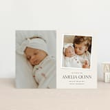 "Petite Introduction" - Birth Announcements in Cream by Jessica Williams - Front