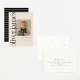 "Editorial" - Birth Announcements in Cream by Ellen Schlegelmilch - Assembled