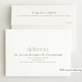 "Editorial" - Birth Announcements in Cream by Ellen Schlegelmilch - FREE Recipient Addressing