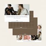 "Rustic" - Birth Announcements in Chestnut by Ekko Studio - Back of Card Options