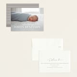 "Typographic Mix" - Birth Announcements in Snow by Michelle Taylor - Assembled