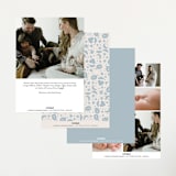 "Quirky Hello" - Birth Announcements in Powder Blue by Alethea and Ruth - Back of Card Options