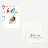 "hello doodle" - Birth Announcements in Dream by Stephanie Hawkes - Assembled