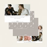 "graceful" - Birth Announcements in Snow by Morgan Kendall - Back of Card Options