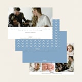 "Pictured Here" - Birth Announcements in Skyfall by Christie Garcia - Back of Card Options