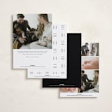 "Simply Introducing" - Birth Announcements in Sugar by Ashley Iwafuchi - Back of Card Options