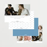 "Effortless" - Birth Announcements in Sky by Emily Sabol Goss - Back of Card Options