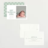 "Clarke" - Birth Announcements in Mint by Robert and Stella - Assembled