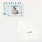 "Tied Together" - Birth Announcements in Mint by Paper Sun Studio - Assembled