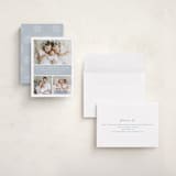 "Color Block" - Birth Announcements in Bluebell by Vanessa Doyle - Assembled