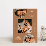 "Moderne Duo" - Birth Announcements in Rust by Lauren Chism - Front