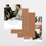 "Moderne Duo" - Birth Announcements in Rust by Lauren Chism - Back of Card Options