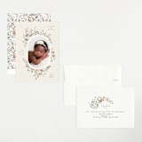 "Wildflower" - Birth Announcements in Eggshell by Itsy Belle Studio - Assembled