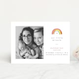 "Our Little Rainbow" - Birth Announcements in Bright by Pixel and Hank - Front