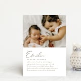 "Our Story" - Birth Announcements in Chocolate by Jessica Williams - Front