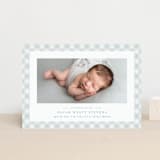 "Checked" - Birth Announcements in Sky by Lea Delaveris - Front