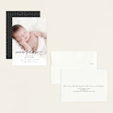 "Marlow" - Birth Announcements in Graphite by Megan Cash - Assembled