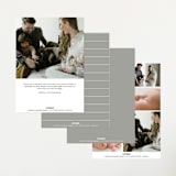 "Introducing" - Birth Announcements in Marble by Lea Delaveris - Back of Card Options