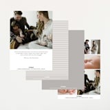 "Handwriting" - Birth Announcements in Snow by Bethan - Back of Card Options