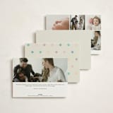 "Wavy Pastel Frame" - Birth Announcements in Cream by Baumbirdy - Back of Card Options