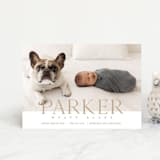 "modern classic" - Birth Announcements in Toffee by Eric Clegg - Front