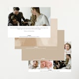"modern classic" - Birth Announcements in Toffee by Eric Clegg - Back of Card Options