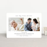 "Big little miracle" - Birth Announcements in Puddle by Lea Delaveris - Front