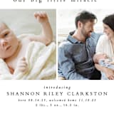 "Big little miracle" - Birth Announcements in Puddle by Lea Delaveris - Detail