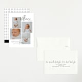 "overjoyed script" - Birth Announcements in Onyx by Lindsay Stetson Thompson - Assembled
