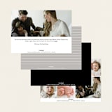 "Type Mix" - Birth Announcements in Ink by Carolyn MacLaren - Back of Card Options