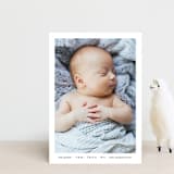 "Basic" - Birth Announcements in Onyx by Lauren Chism - Front