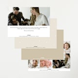 "Modern Meet" - Birth Announcements in Linen by Erica Krystek - Back of Card Options