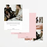"Cuddle Bugs" - Birth Announcements in Blush by Lauren Chism - Back of Card Options
