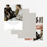 "simply named" - Birth Announcements in Snow by Sarah Curry - Back of Card Options