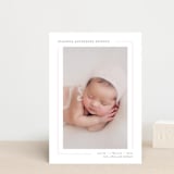 "Simply Serene" - Birth Announcements in Blush by Lauren Chism - Front