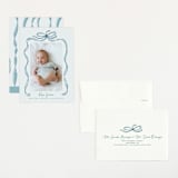 "Tied Together" - Birth Announcements in Mint by Paper Sun Studio - Assembled