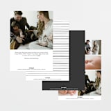 "Written Out" - Birth Announcements in Coal by Carolyn Nicks - Back of Card Options