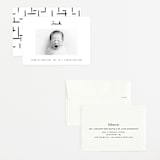 "Cursive" - Birth Announcements in Snow by AK Graphics - Assembled