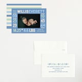 "Colorful Stats" - Birth Announcements in Aqua by Baumbirdy - Assembled
