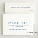"Colorful Stats" - Birth Announcements in Aqua by Baumbirdy - FREE Recipient Addressing