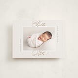 "Sweet Stripes" - Birth Announcements in Sand by Gwen Bedat - Front