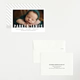 "Bold Overlay" - Birth Announcements in Cloud by Wonderment Paper Co. - Assembled