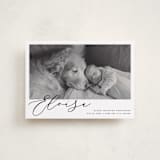 "First-Name Basis" - Birth Announcements in Onyx by Genna Blackburn - Front