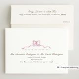 "Squiggle bow" - Birth Announcements in Peony by Creo Study - FREE Recipient Addressing
