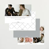 "Linear" - Birth Announcements in Frost by Everett Paper Goods - Back of Card Options