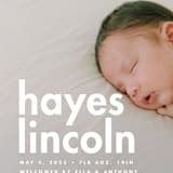 "Hayes" - Birth Announcements in Cloud by Ellen Schlegelmilch - Detail
