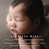 "Primary" - Birth Announcements in Vanilla by Pixel and Hank - Detail