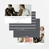 "Minimalist Stripes" - Birth Announcements in Cloud by Nicole Walsh - Back of Card Options