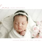 "Sweetest" - Birth Announcements in Rose by Jenna Holcomb - Detail